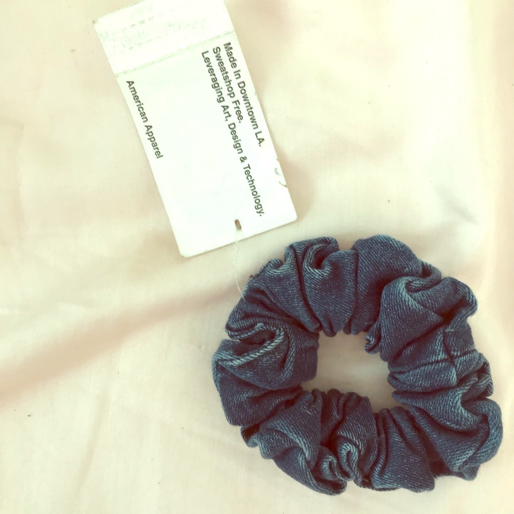 NWT Denim American Apparel Scrunchie